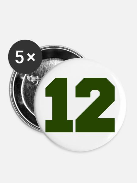 12- - Buttons mittel 32 mm (5er Pack) - Weiß