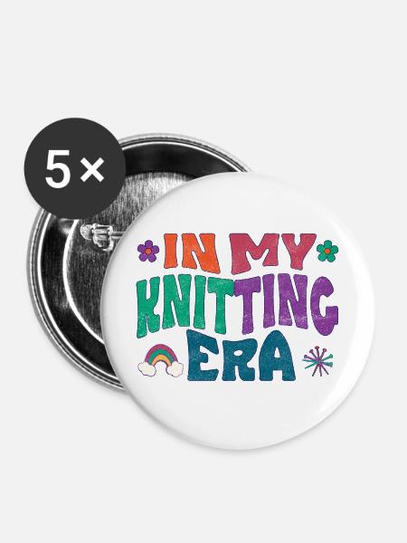 In my Knitting Era - Buttons mittel 32 mm (5er Pack) - Weiß