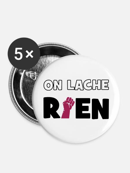 Wir verlieren nichts! - Buttons mittel 32 mm (5er Pack) - Weiß