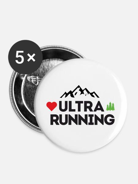 Ultra Running – Meine Liebe - Buttons mittel 32 mm (5er Pack) - Weiß