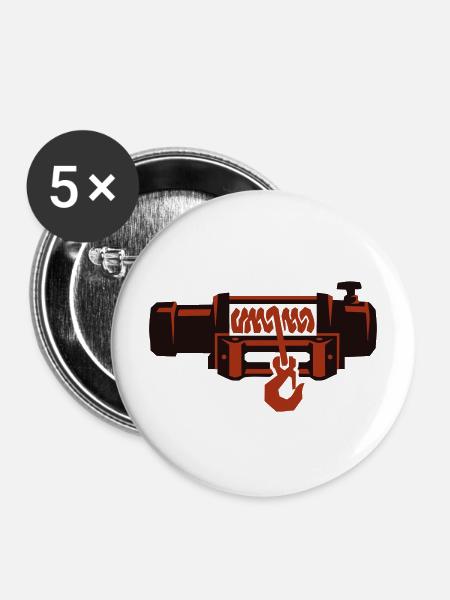 Offroad Seilwinde 4x4 Tool - Buttons mittel 32 mm (5er Pack) - Weiß