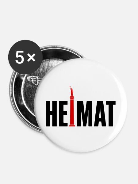 Heimat Stuttgart Jubiläumssäule - Buttons mittel 32 mm (5er Pack) - Weiß