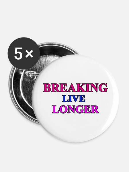 Breaking - Tanz - Buttons mittel 32 mm (5er Pack) - Weiß
