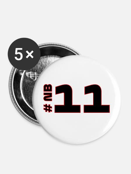 # NB11 - Buttons mittel 32 mm (5er Pack) - Weiß