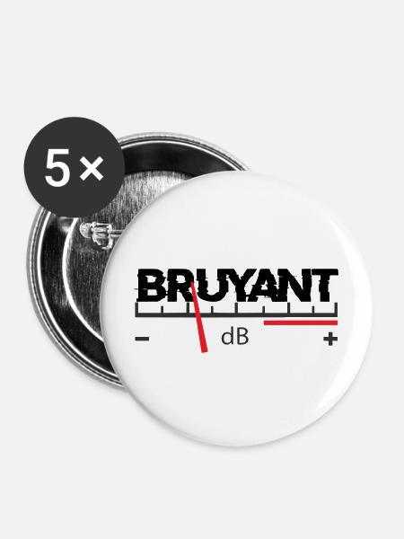Laut - Buttons mittel 32 mm (5er Pack) - Weiß