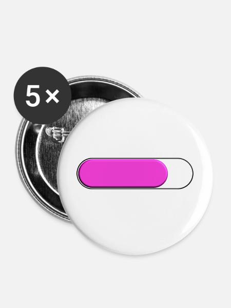 Spur Petite Rose (Beladung) - Buttons mittel 32 mm (5er Pack) - Weiß