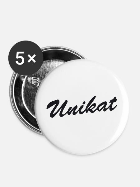 Unikat - Buttons mittel 32 mm (5er Pack) - Weiß