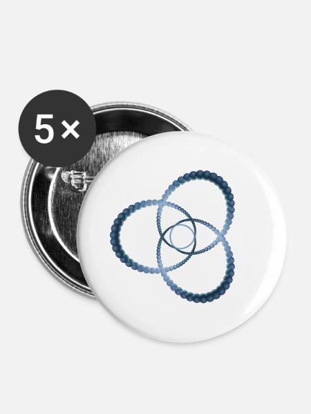 Atom - Cellular five - Buttons mittel 32 mm (5er Pack) - Weiß