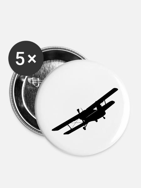 An-2 - Buttons mittel 32 mm (5er Pack) - Weiß