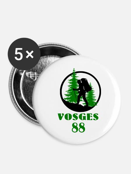 Vosges - Buttons mittel 32 mm (5er Pack) - Weiß
