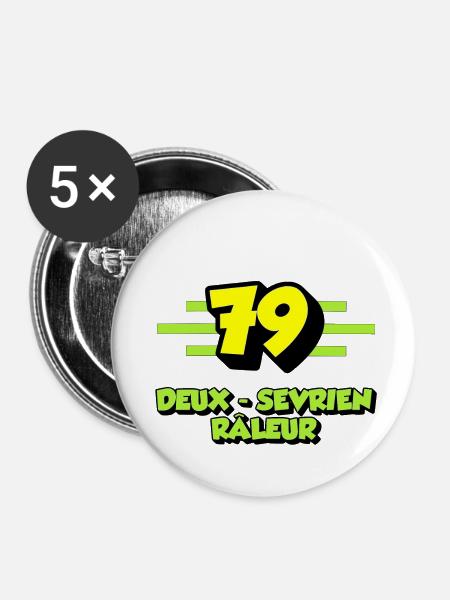 Zwei grummelnde Sevrianer - Buttons mittel 32 mm (5er Pack) - Weiß