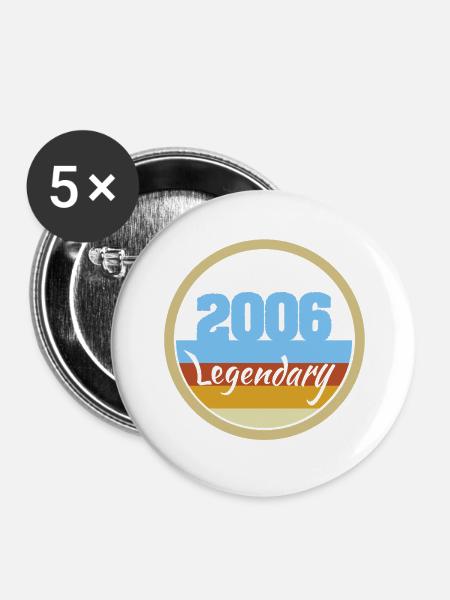2006 - Buttons mittel 32 mm (5er Pack) - Weiß