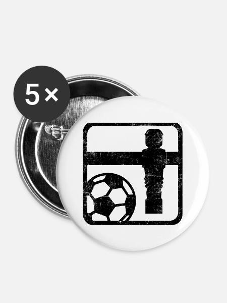 Tischfußball - Buttons mittel 32 mm (5er Pack) - Weiß