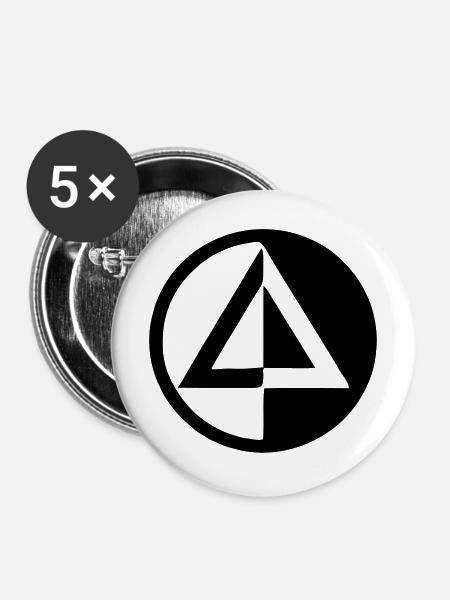 Simple Life - Buttons mittel 32 mm (5er Pack) - Weiß