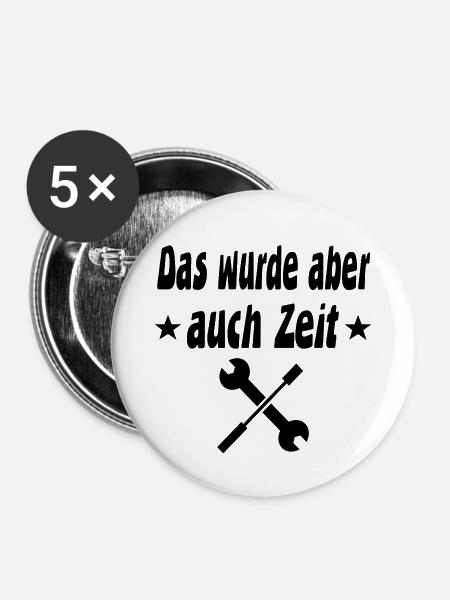 Schrauben - Buttons mittel 32 mm (5er Pack) - Weiß