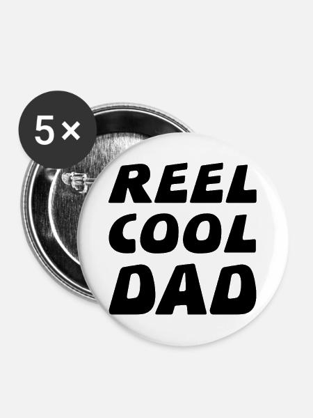 Vater - Buttons mittel 32 mm (5er Pack) - Weiß