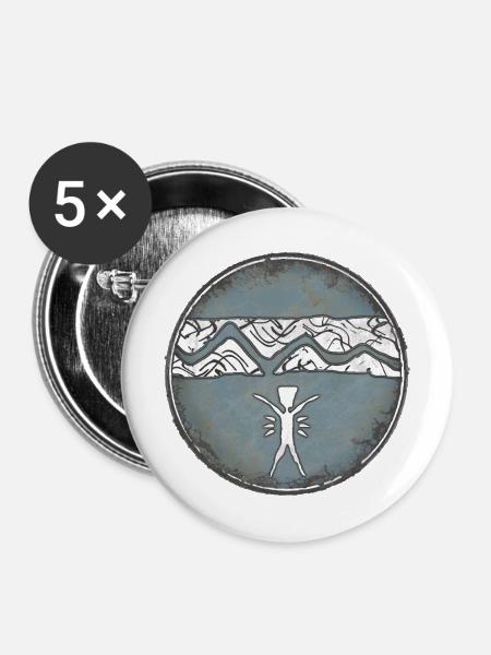 Maori Design - Buttons mittel 32 mm (5er Pack) - Weiß