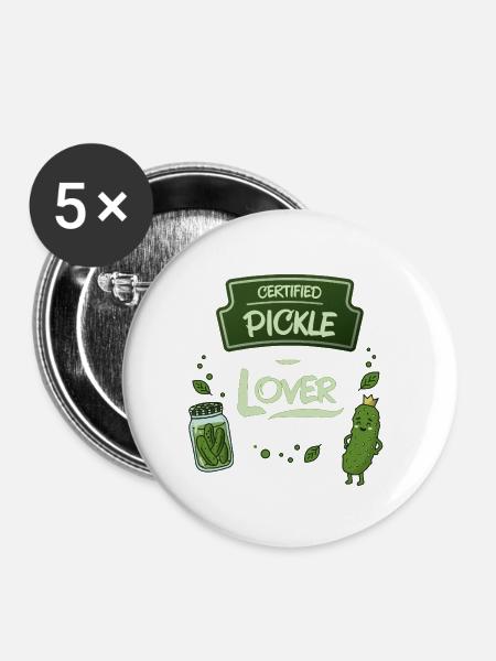 Pickle - Buttons mittel 32 mm (5er Pack) - Weiß