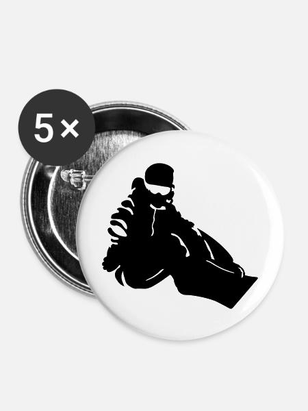 Slopestyle - Buttons mittel 32 mm (5er Pack) - Weiß