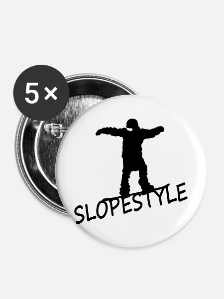 Slopestyle - Buttons mittel 32 mm (5er Pack) - Weiß