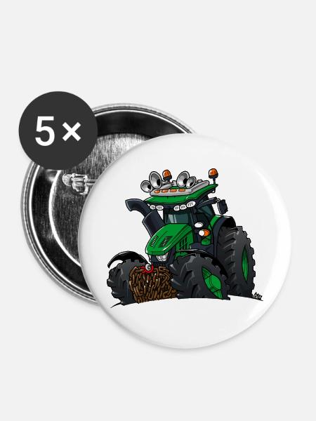1095_GroeneTrekker - Buttons mittel 32 mm (5er Pack) - Weiß