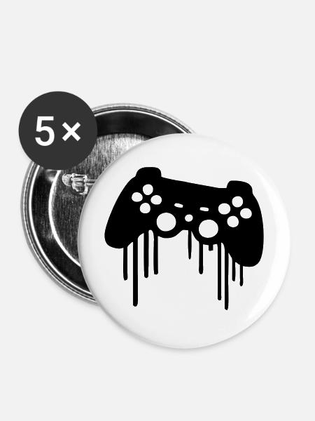 gaming kontroller - Buttons mittel 32 mm (5er Pack) - Weiß
