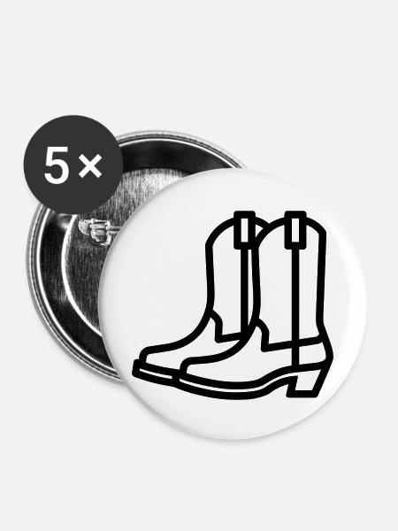 Land - Buttons mittel 32 mm (5er Pack) - Weiß