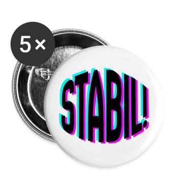 Stabil - Buttons mittel 32 mm (5er Pack) - Weiß - Vorne