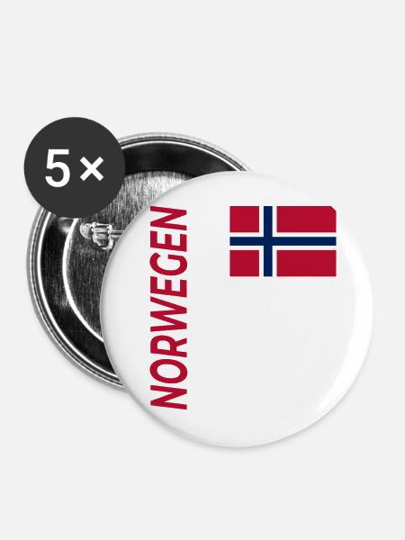BODØ - Buttons mittel 32 mm (5er Pack) - Weiß