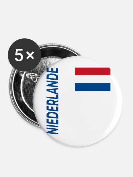 Schiermonnikoog - Buttons mittel 32 mm (5er Pack) - Weiß