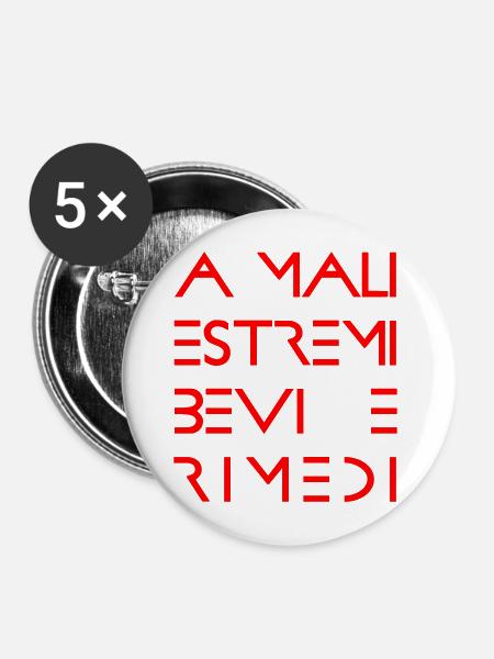 MALI_ESTREMI-02 - Buttons mittel 32 mm (5er Pack) - Weiß