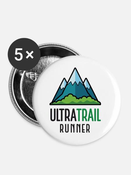 Ultra-Trailrunner - Buttons mittel 32 mm (5er Pack) - Weiß
