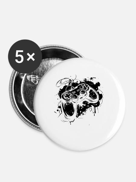 Gamepad - Buttons mittel 32 mm (5er Pack) - Weiß