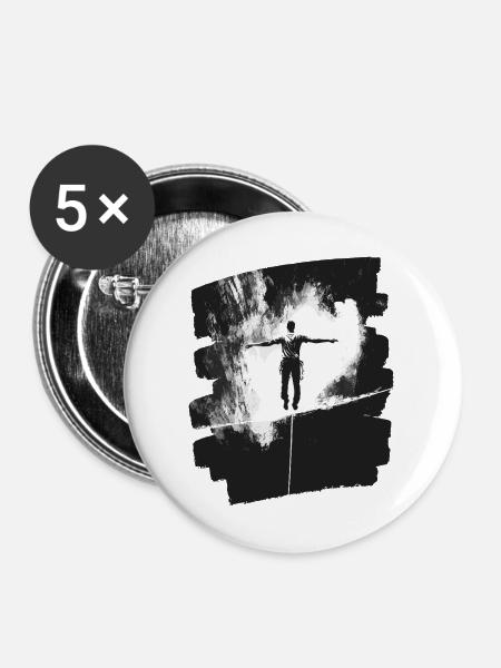 Slackline Slacklining Balance - Buttons mittel 32 mm (5er Pack) - Weiß