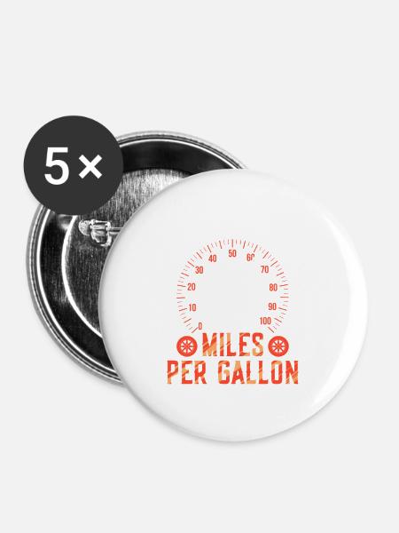 Oldtimer Sammler - Buttons mittel 32 mm (5er Pack) - Weiß