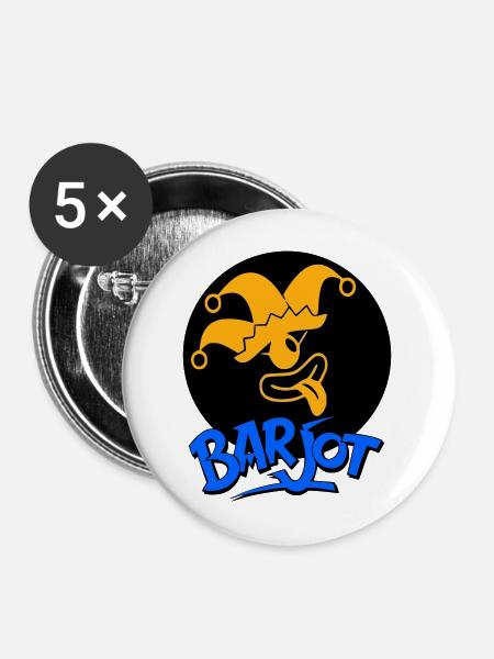 Barjot - Buttons mittel 32 mm (5er Pack) - Weiß