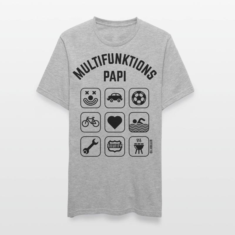 Multifunktions Papi (9 Icons) Unisex Polycotton T-Shirt