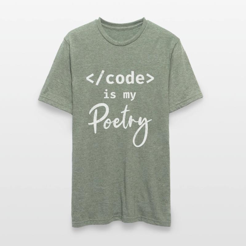 Code Is My Poetry Programmierer Coding Unisex Polycotton T-Shirt