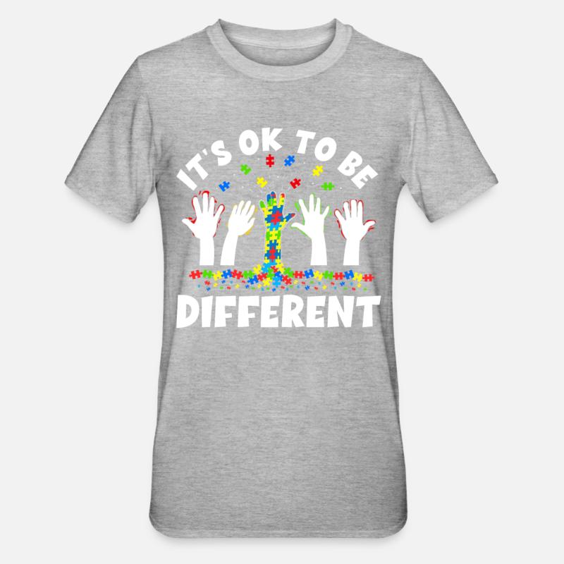 Autisme Conscience - T-shirt polycoton Unisexe - gris chiné
