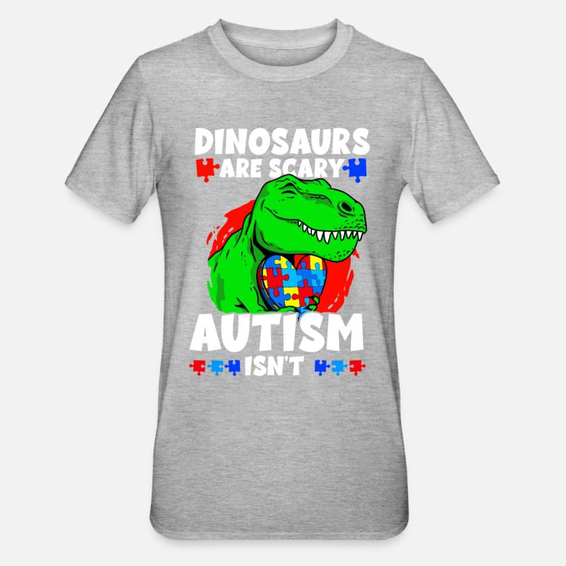 Autisme Conscience - T-shirt polycoton Unisexe - gris chiné