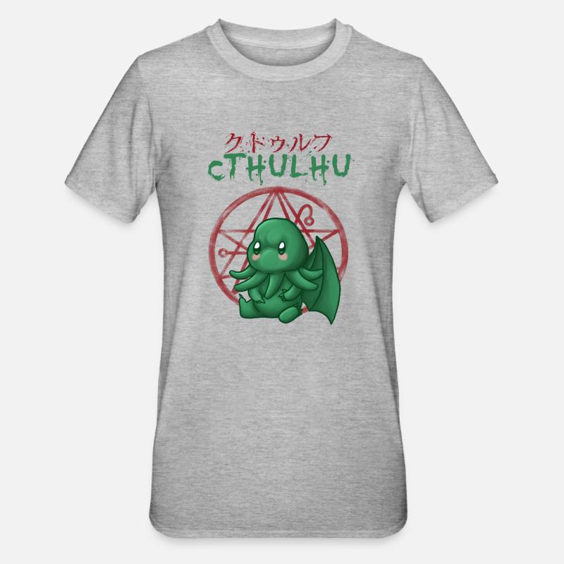 Great Cthulhu - Unisex Polycotton T-Shirt - heather grey