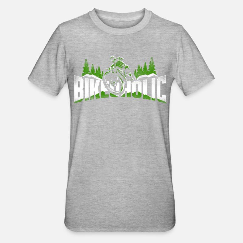 Enduro VTT VTT Équitation - T-shirt polycoton Unisexe - gris chiné