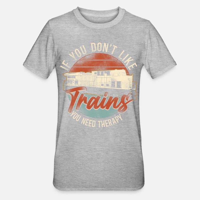 Freight Diesel Train Driver - Unisex Polycotton T-Shirt - heather grey