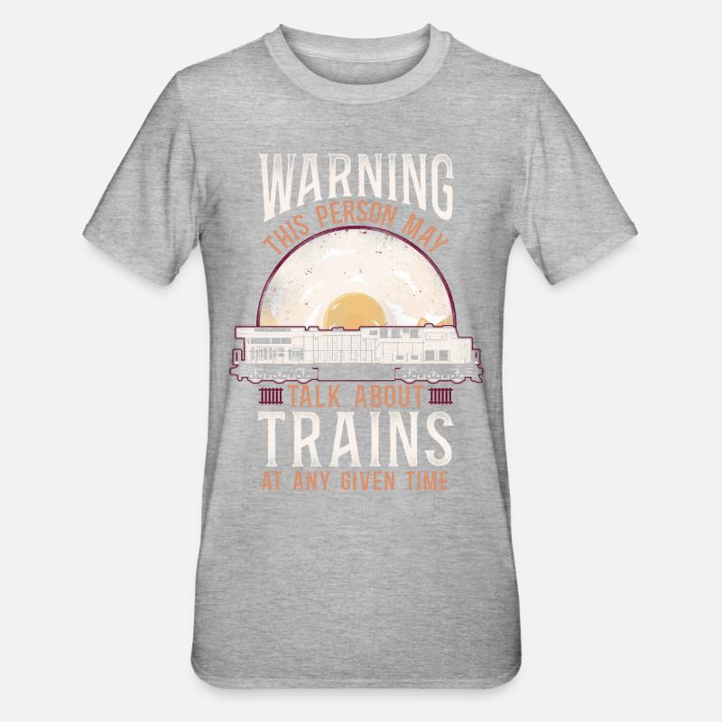 Freight Diesel Train Driver - Unisex Polycotton T-Shirt - heather grey