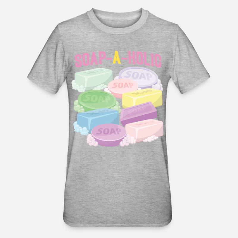 Soap Making Crafting Soap-A-Holic - Unisex Polycotton T-Shirt - heather grey