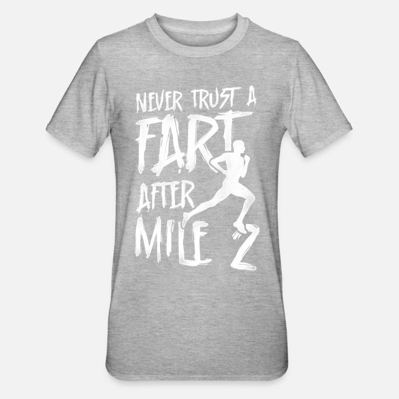 Running Runner Semi-Marathon - T-shirt polycoton Unisexe - gris chiné