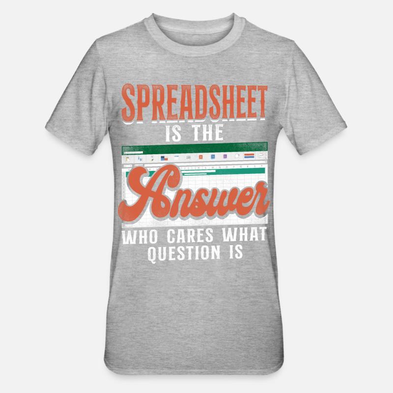 Comptable Comptable Comptable Comptabilité - T-shirt polycoton Unisexe - gris chiné