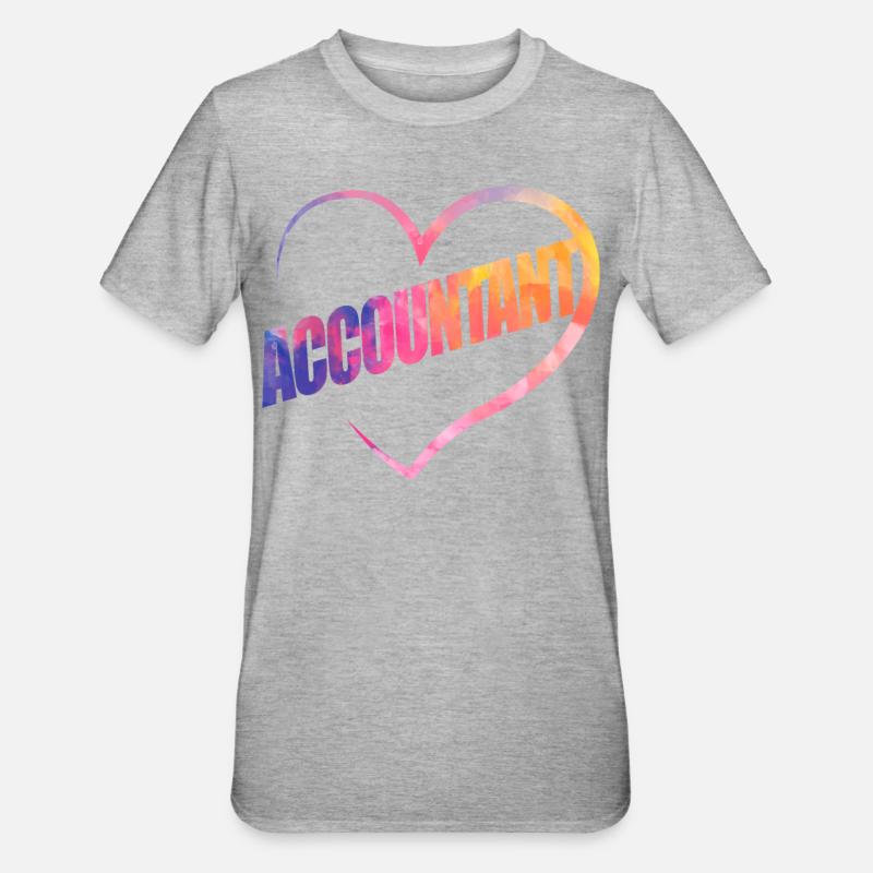 Comptable Comptable Comptable Comptabilité - T-shirt polycoton Unisexe - gris chiné