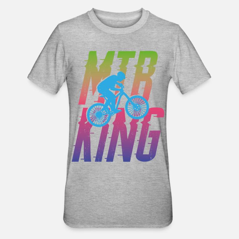 Enduro VTT VTT Équitation - T-shirt polycoton Unisexe - gris chiné