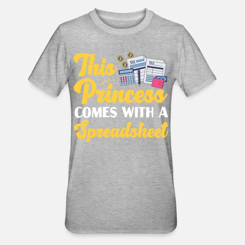 Comptable Comptable Comptable - T-shirt polycoton Unisexe - gris chiné